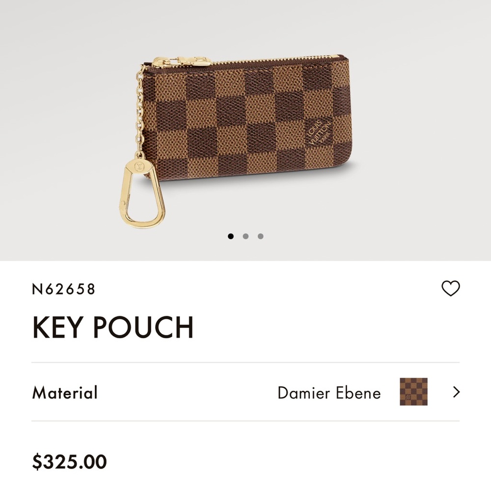 LV Damier Ebene Key Pouch